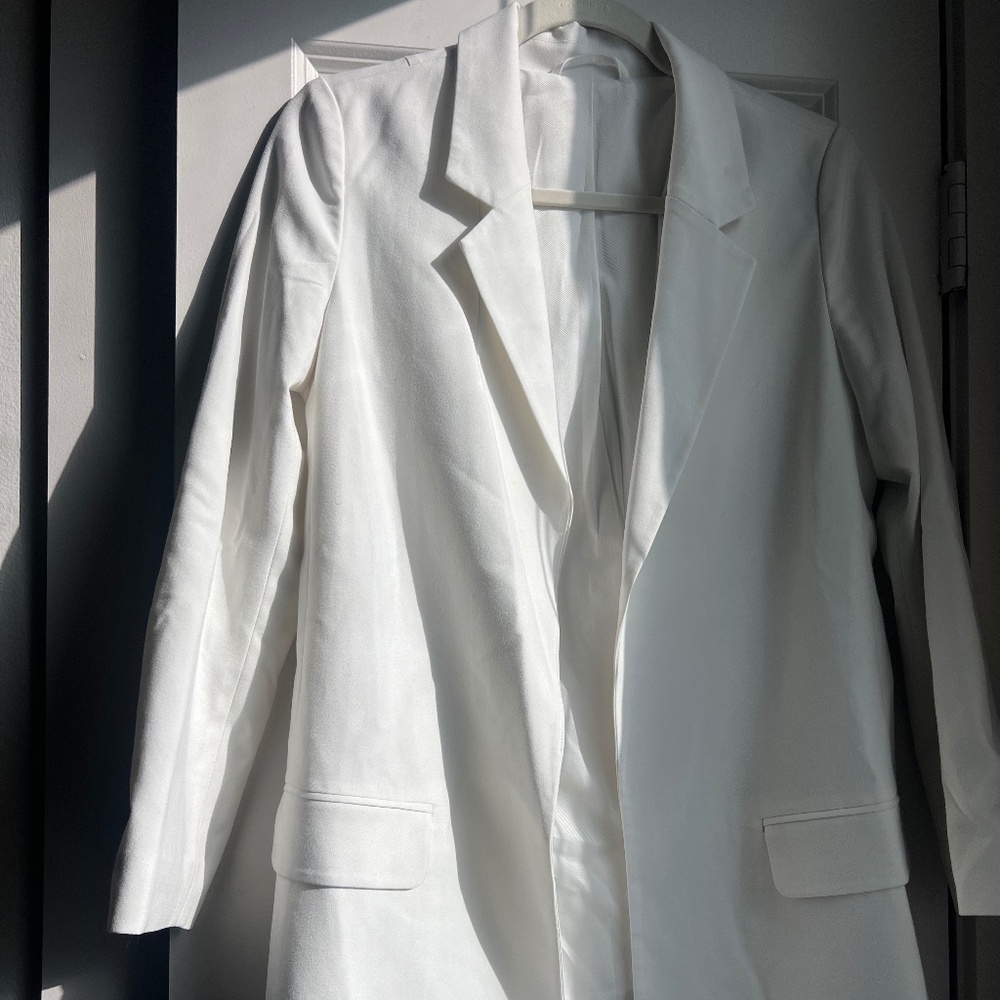 Oversized White All Saints Jacket